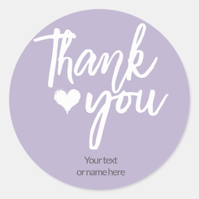 Obrigado adesivo caligráfico (Frente)