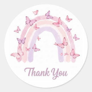 Obrigado, adesivo do arco-íris