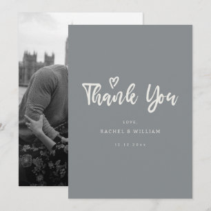 Obrigado Adoro Casamento Obrigado Cartões com Foto