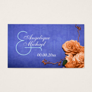 Obrigado alaranjado azul do casamento você liso