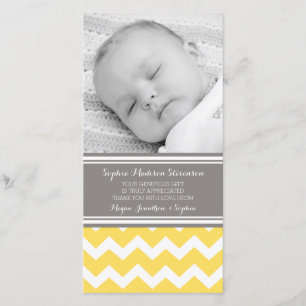 Obrigado amarelo das cinzas você cartões com fotos