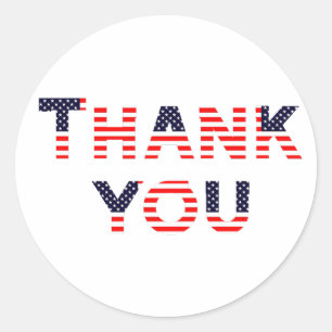 OBRIGADO americano seu autocolante