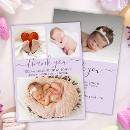 Obrigado Aniversário Anúncio Lilac Foto Colagem