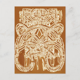 Obrigado Anote Abstrato Étnico Cartões De Arte Fin