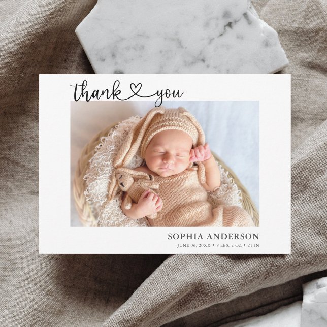 Obrigado Anúncio de Foto de Script de Coração (Criador carregado)