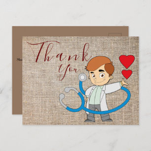 Obrigado ao médico Cartão postal