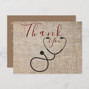 Obrigado ao médico Cartão postal