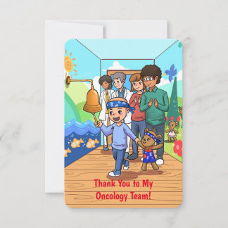 Obrigado ao meu cartão de nota da equipe de oncolo
