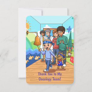 Obrigado ao meu cartão de nota da equipe de oncolo