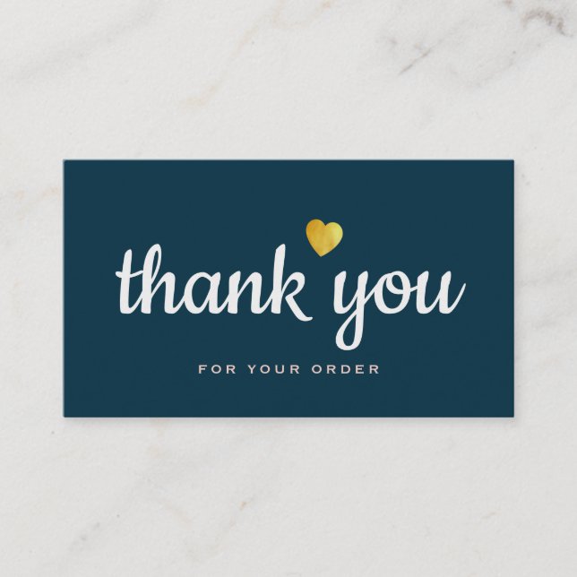 obrigado azul profissional cartão de visita (Frente)