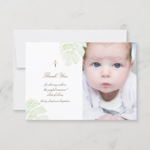 Obrigado batismo você deixa o convite brilhante