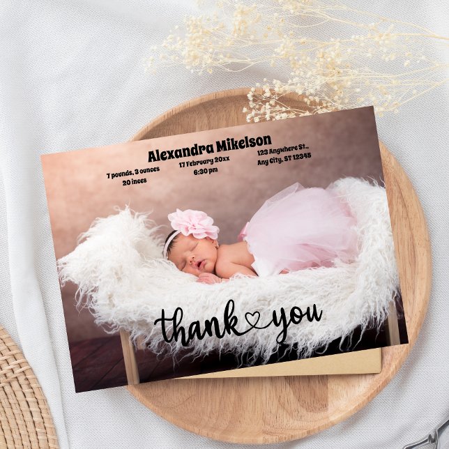 Obrigado, Bebê, Anúncio de Nascimento (Criador carregado)