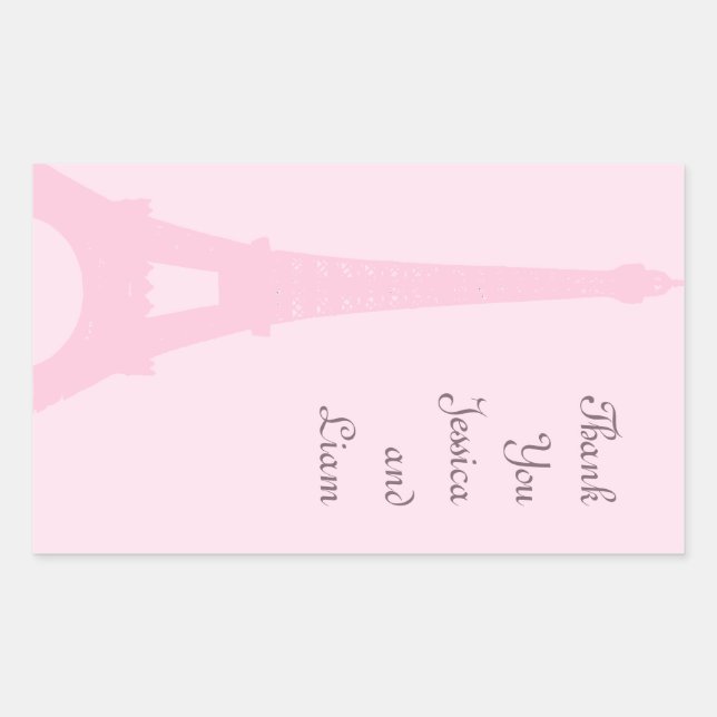 Obrigado bonito de Paris você etiqueta (Frente)