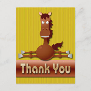 OBRIGADO BONITO DO CAVALO VOCÊ CARTÕES DE NOTA