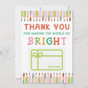 Obrigado, Bright World Gift Titular de Cartão