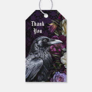 Obrigado Buquê Roxo Com Etiquetas De Presente De C