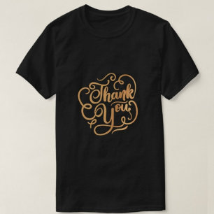 Obrigado camisetas de tipografia de negros