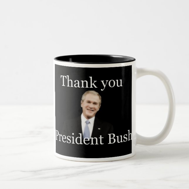 Obrigado caneca da presidente bush (Direita)