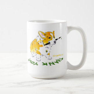 Obrigado caneca do Corgi