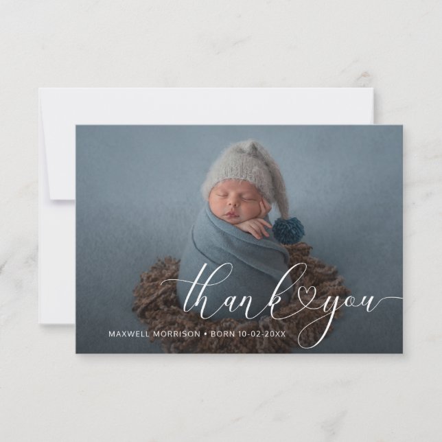 Obrigado Carimbo de anúncio de nascimento (Frente)