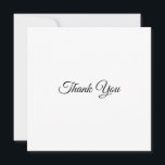 Obrigado, carta elegante branca negra<br><div class="desc">Obrigado,  cartão de na moda elegante branco preto clássico e refinado</div>