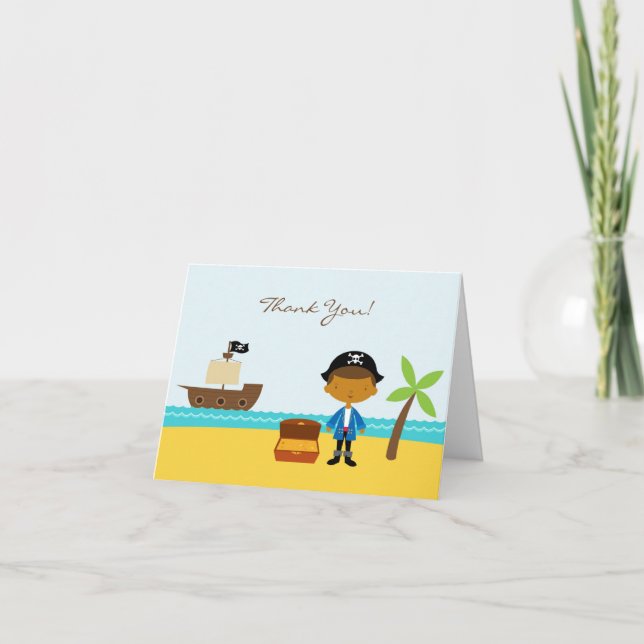 Obrigado Cartão Aberto Pirata (Frente)