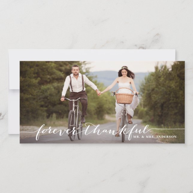 Obrigado, Cartão com fotos (Frente)