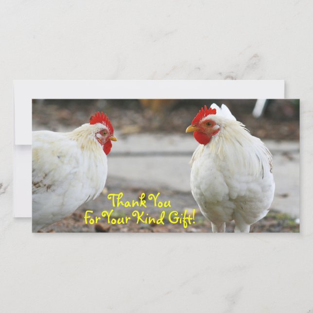 Obrigado, cartão com fotos (Frente)