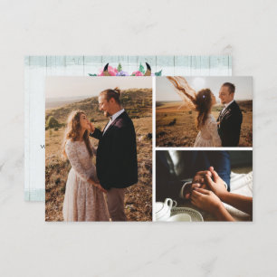 Obrigado Cartão com fotos De Cabra De Vaca Floral 