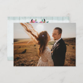 Obrigado Cartão com fotos De Cabra De Vaca Floral