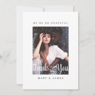 Obrigado Cartão com fotos de Natal