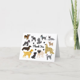 Obrigado Cartão de cão