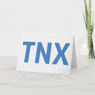 Obrigado Cartão De Código Morse