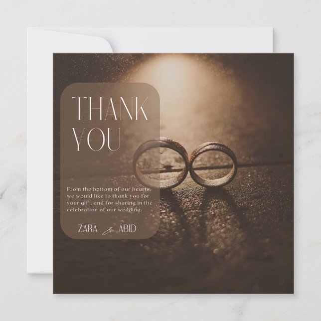 Obrigado cartão de massagem Promessa Eterna de Amo (Frente)