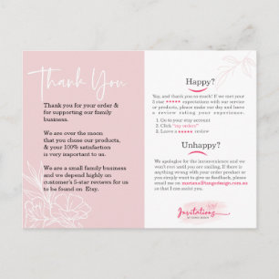 Obrigado cartão de mídia social. Revisões comercia