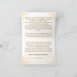 Obrigado Cartão de Natal