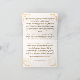 Obrigado Cartão de Natal