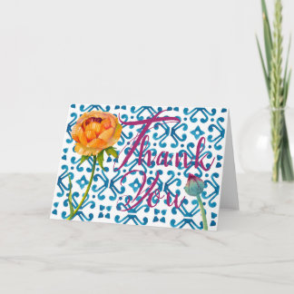 obrigado cartão de nota