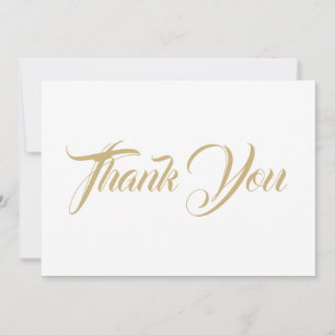 Obrigado, cartão de nota de guião elegante e bra