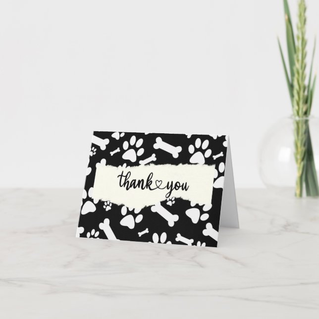 OBRIGADO cartão de saudação para veterinário ou am (Frente)