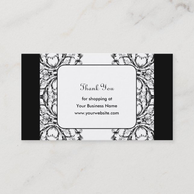 Obrigado cartão de visita (Frente)