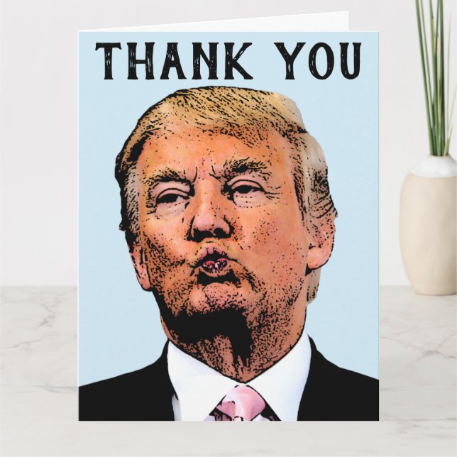 OBRIGADO, CARTÃO DONALD TRUMP BISS (Frente)