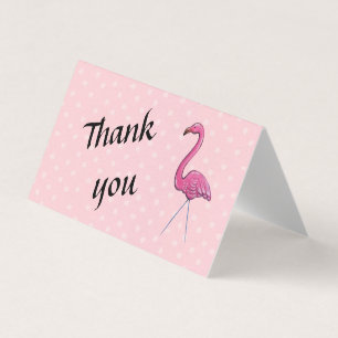 Obrigado cartão flamingo