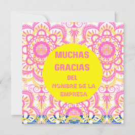 Obrigado- cartão "muchas gracias" (espanhol)