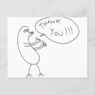 Obrigado! Cartão Postal