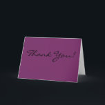 Obrigado, cartões<br><div class="desc">Envie aos seus clientes um cartão personalizado com estas notas roxas de agradecimento. Adicione seu próprio sentimento dentro ou deixe vazio!</div>