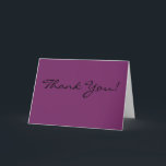 Obrigado, cartões<br><div class="desc">Envie aos seus clientes um cartão personalizado com estas notas roxas de agradecimento. Adicione seu próprio sentimento dentro ou deixe vazio!</div>