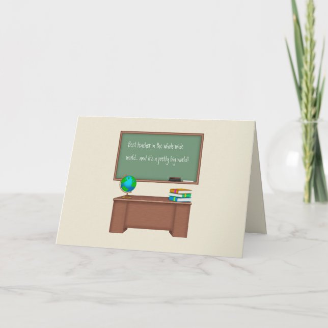 Obrigado cartões de professor (Frente)