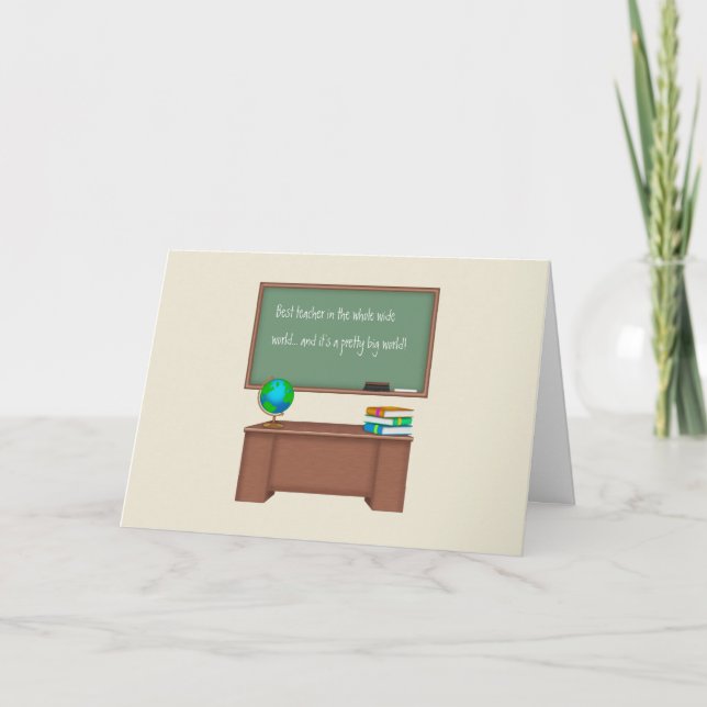 Obrigado cartões de professor (Frente)