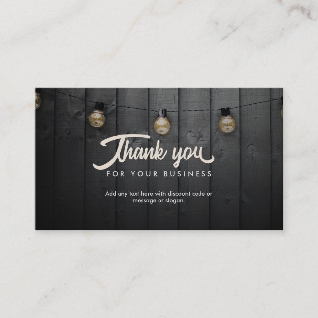 Obrigado Cartões de visitas (Frente)